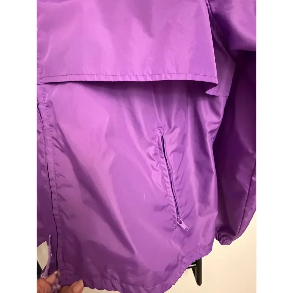 Lands End -Youth Large -Purple Windbreaker